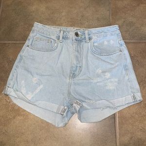 Light Wash Denim Shorts